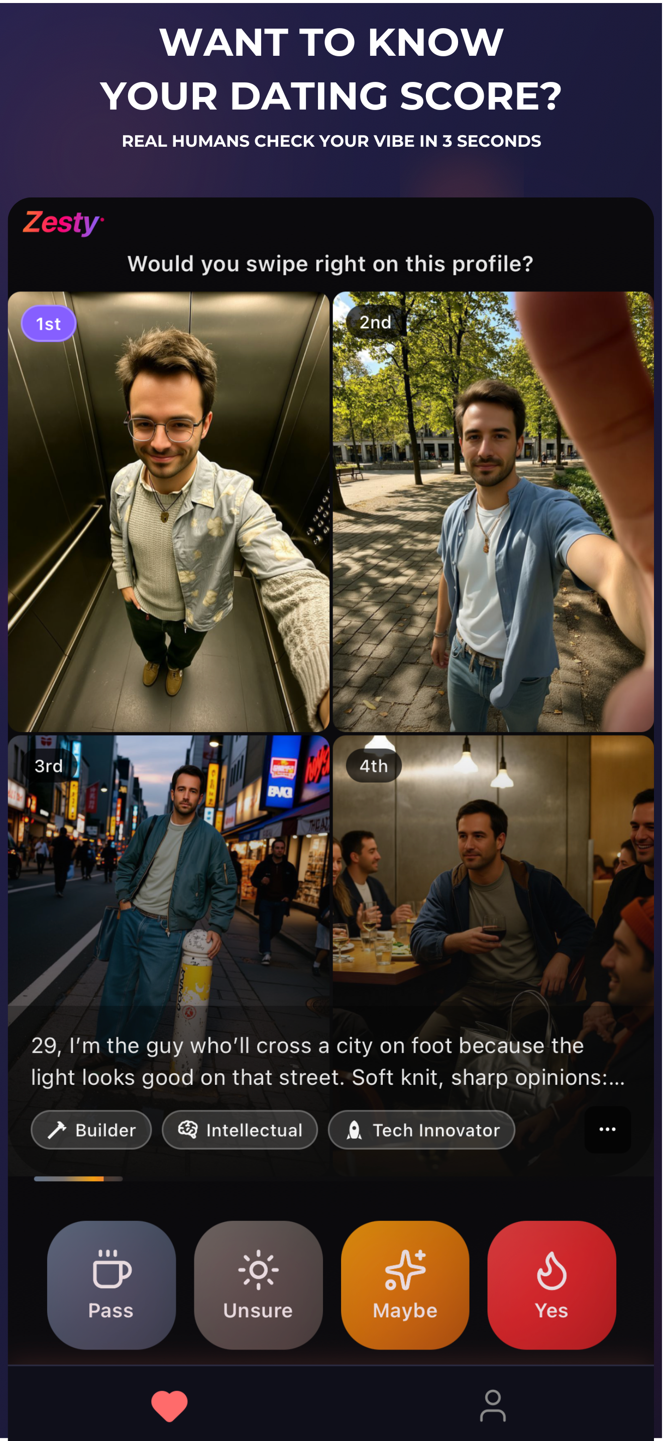 Zesty's 4-level voting system in action